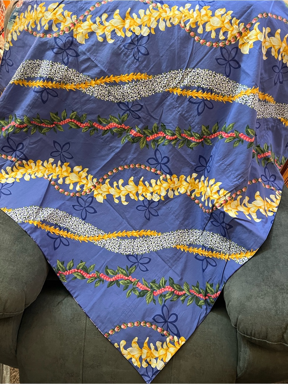 Hawaiian Quilt Purple Lei